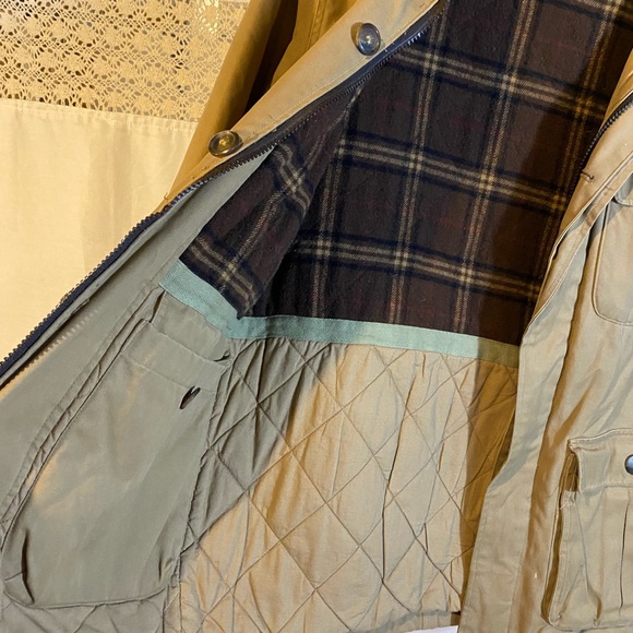 Men’s jacket khaki and leather - Picture 8 of 9